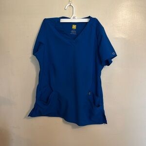 Wonder Wink brand scrub top. Galaxy blue. Size Medium.